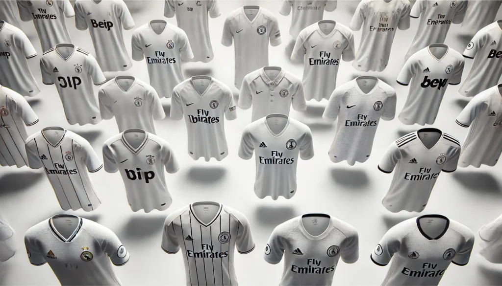 white soccer uniform